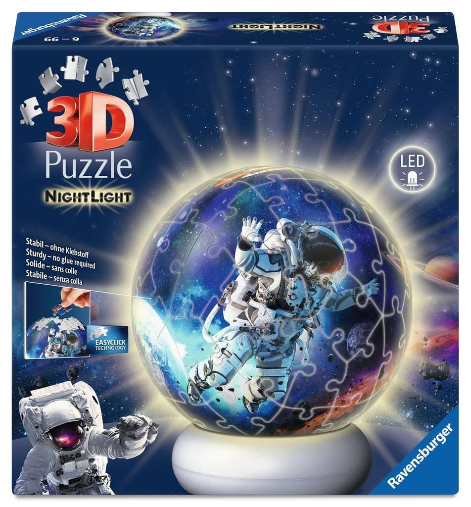 Ravensburger Puzzle - 3D Puzzle-Ball Nachtlicht Astronauten