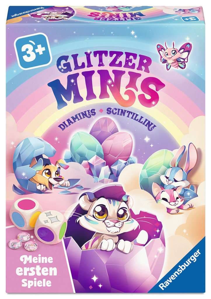 Ravensburger Spiel - Glitzer Minis - Kinderspiel ab 3 Jahre