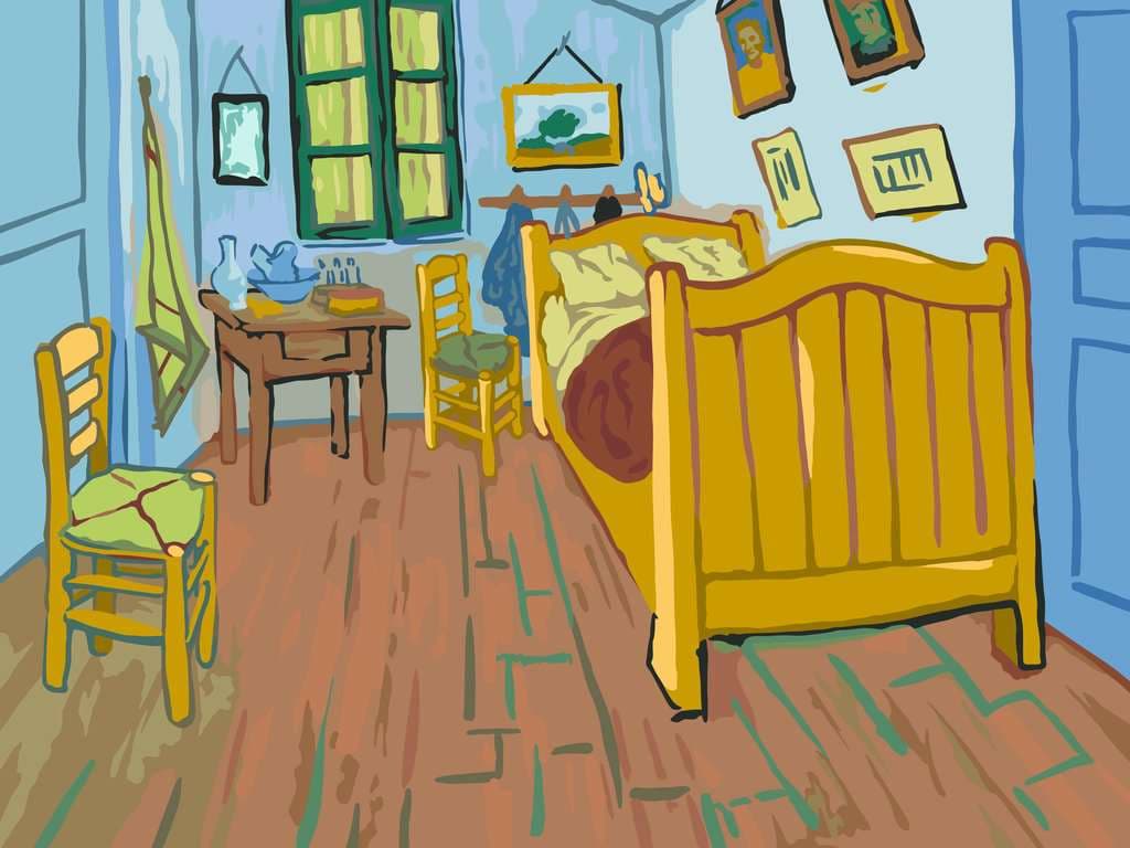 Ravensburger CreArt, Malen nach Zahlen Art Collection - Schlafzimmer in Arles (Van Gogh)
