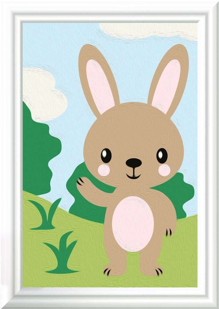 Ravensburger CreArt, Malen nach Zahlen Kinder - Süßer Hase