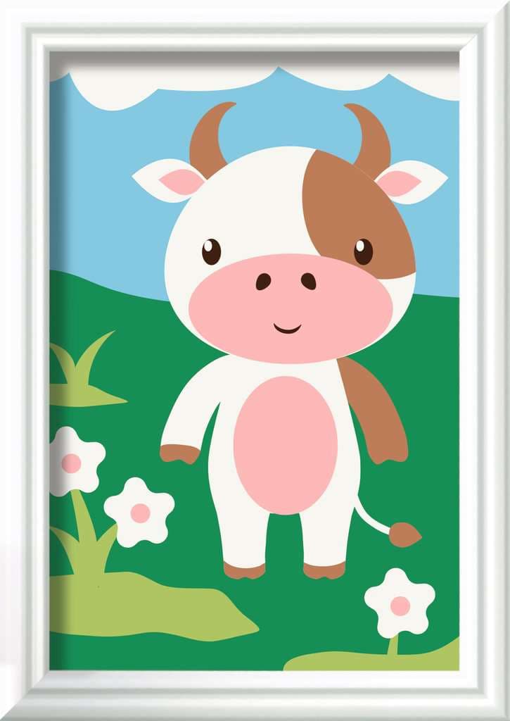 Ravensburger CreArt, Malen nach Zahlen Kinder - Süße Kuh