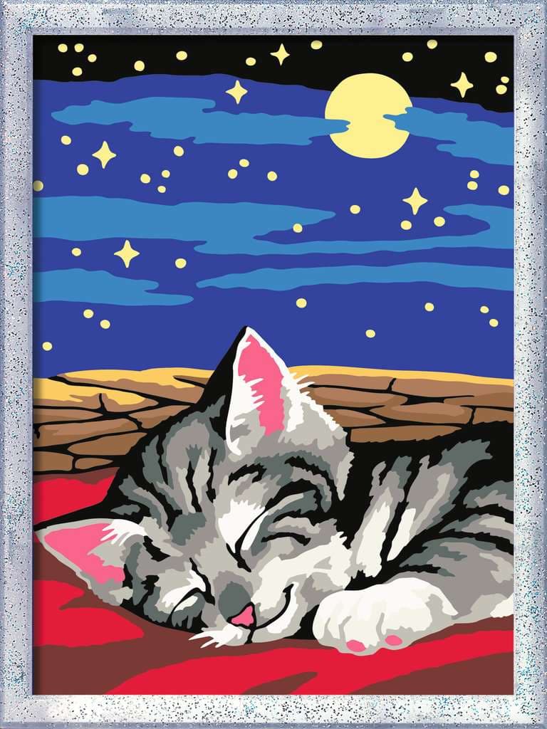 Ravensburger CreArt - Malen nach Zahlen Kinder - Katzenträume