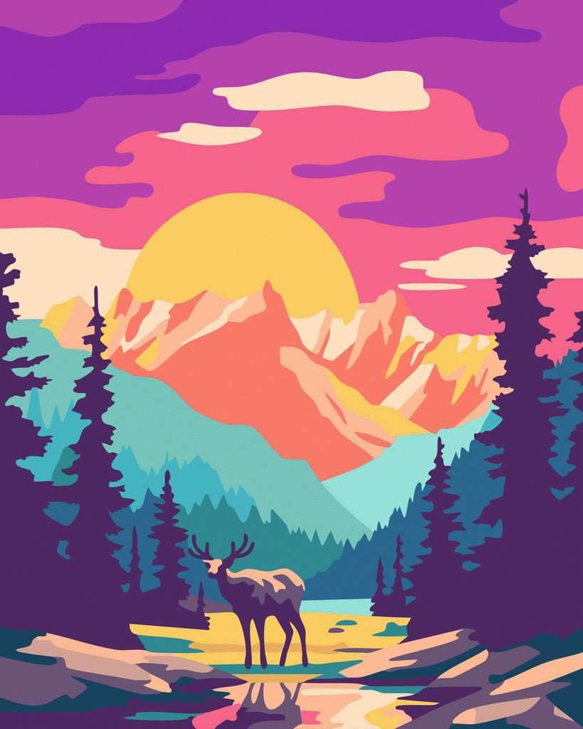 Ravensburger CreArt, Malen nach Zahlen Adults Trend - National Park