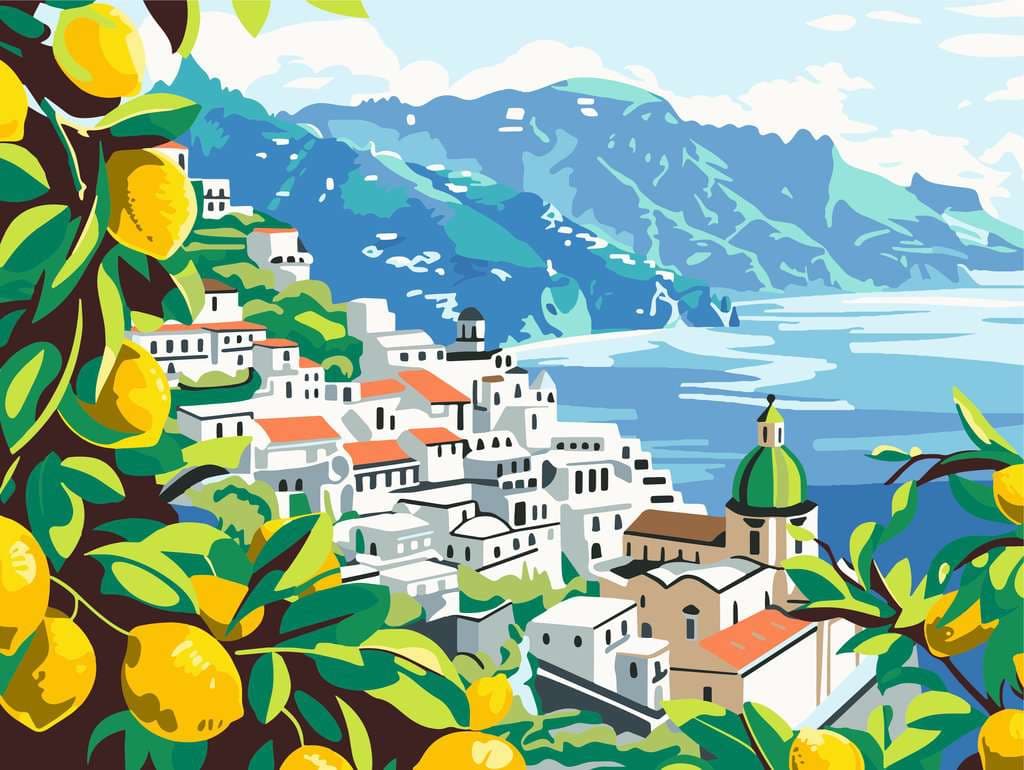 Ravensburger CreArt, Malen nach Zahlen Adults Premium - Amalfiküste