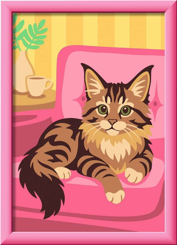 Ravensburger CreArt, Malen nach Zahlen Kinder - Maine-Coon-Kätzchen