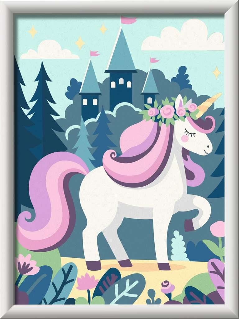 Ravensburger CreArt, Malen nach Zahlen Kinder - Einhorn Aurora