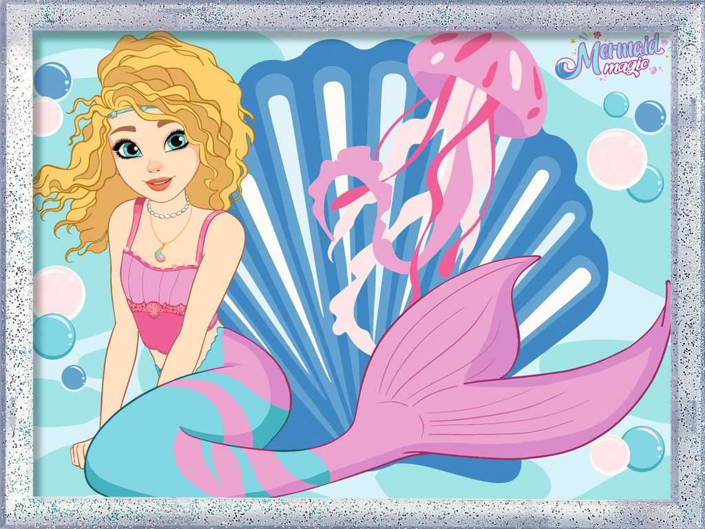 Ravensburger CreArt, Malen nach Zahlen Kinder Mermaid Magic - Merlinda