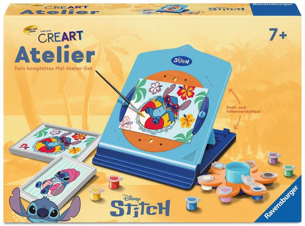 Ravensburger Beschäftigung - CreArt, Malen nach Zahlen Kinder - Atelier Disney Stitch