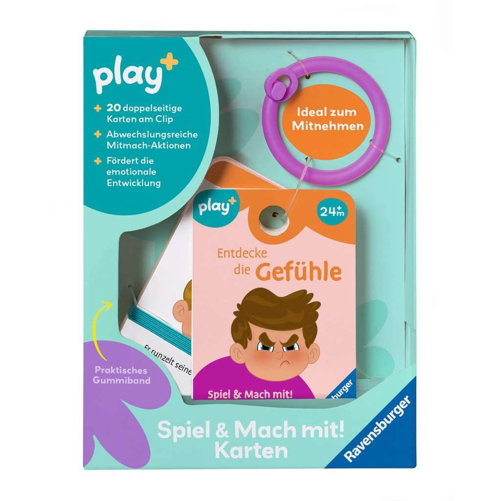 Ravensburger Play+ Spiel & Mach mit! Karten: Entdecke die Gefühle - ab 2 Jahre