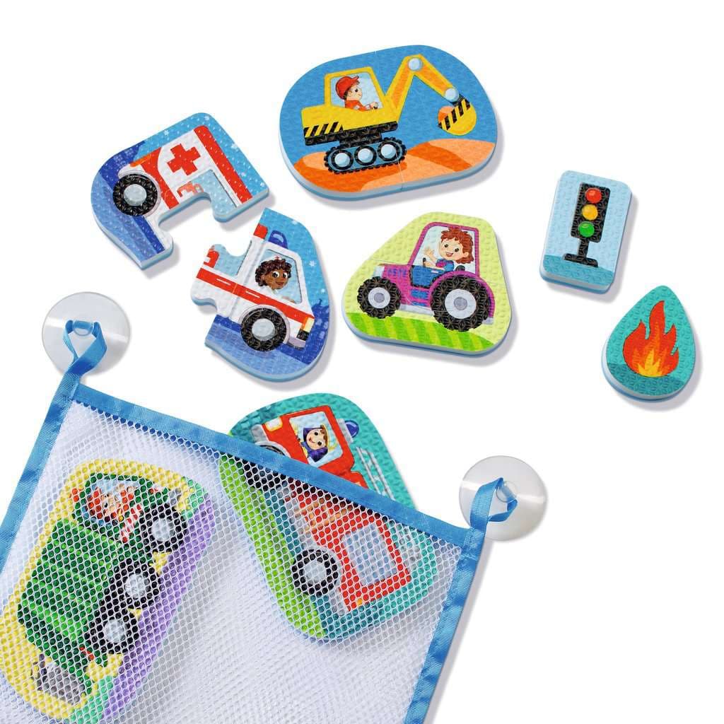 Ravensburger Play+ Mein erstes Bade-Puzzle: Fahrzeuge - ab 12 Monate