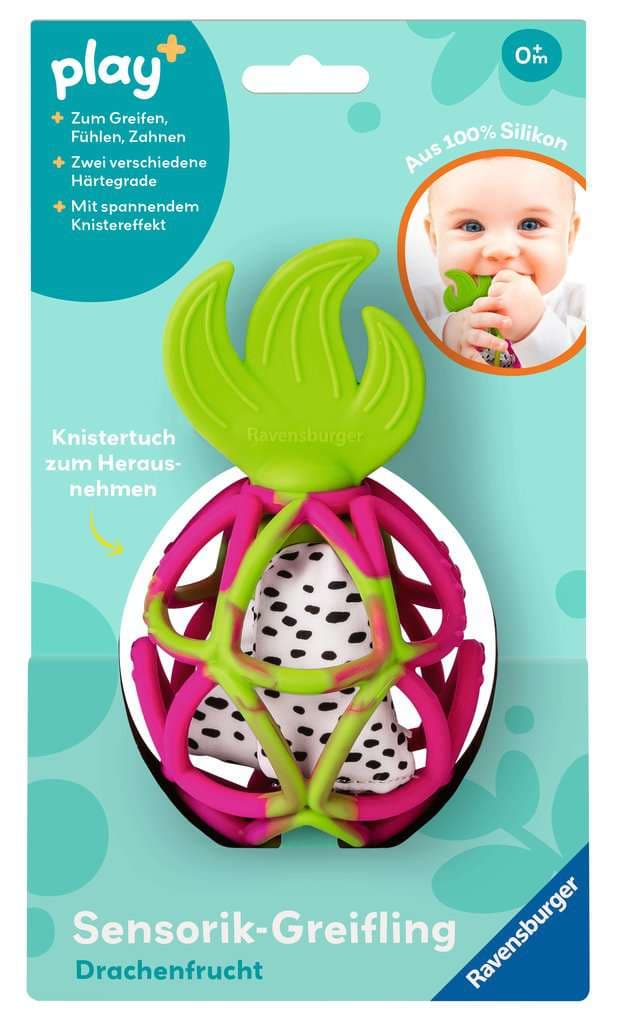 Ravensburger Play+ Sensorik-Greifling: Drachenfrucht - ab 0 Monate