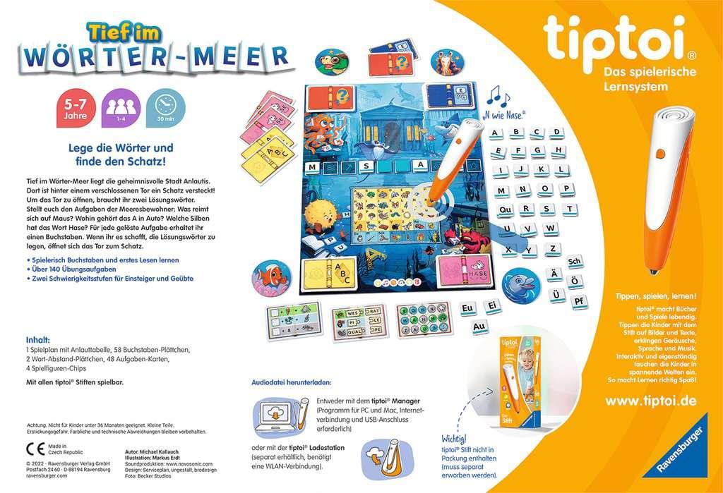 Produktbild Ravensburger tiptoi - Tief im Wörter-Meer, Spiel für Kinder von 5-7 Jahren, für 1-4 Spieler 2 von 7