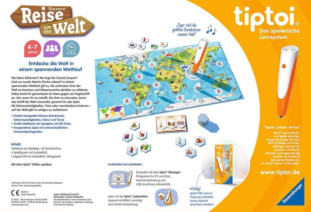Produktbild Ravensburger tiptoi - Spiel - Unsere Reise um die Welt - Lernspiel ab 4 Jahren, lehrreiches Geografiespiel 2 von 5