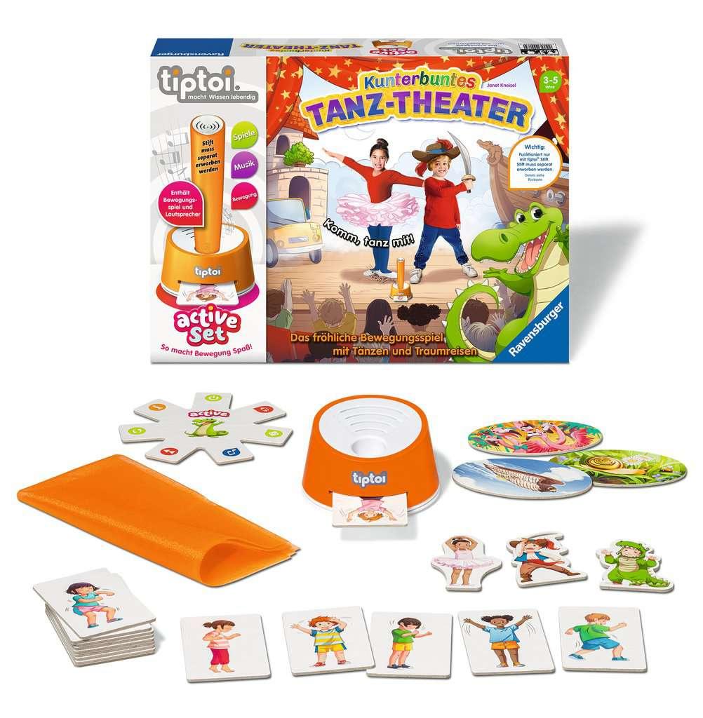 Produktbild Ravensburger tiptoi - Spiel ACTIVE Set Kunterbuntes Tanz-Theater, Bewegungsspiel ab 3 Jahren 2 von 8