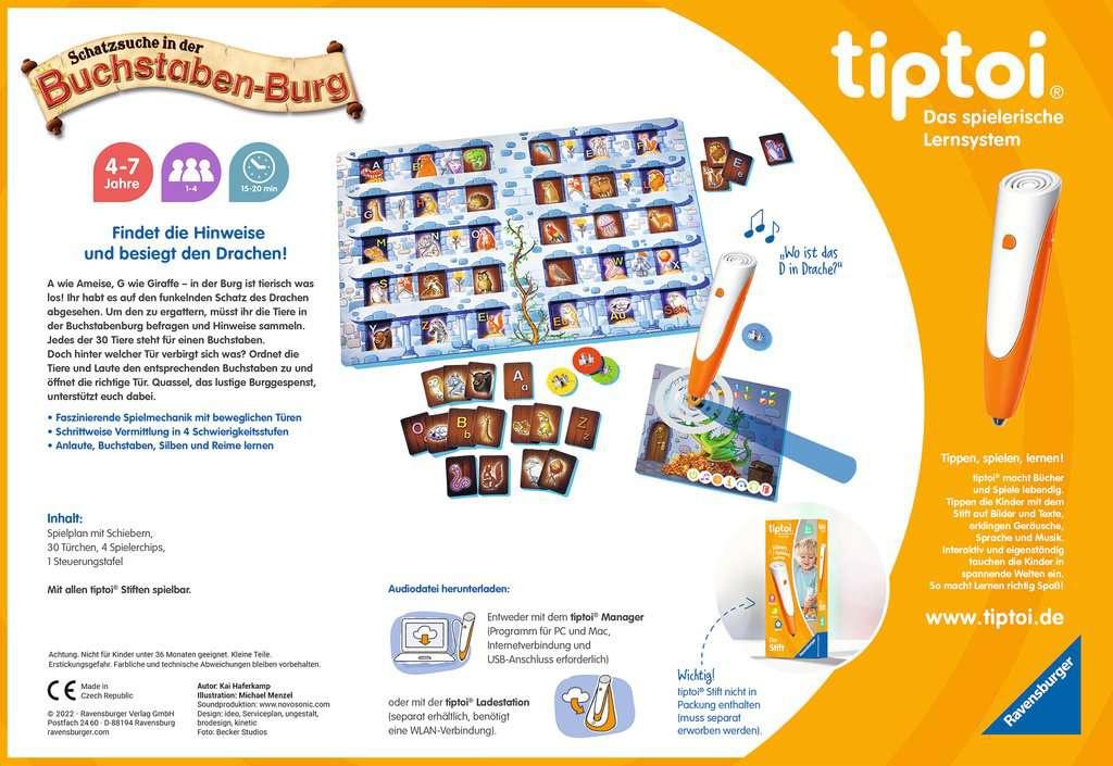 Produktbild Ravensburger tiptoi - Spiel - Schatzsuche in der Buchstabenburg, Spiel für Kinder von 4-7 Jahren, für 1-4 Spieler 2 von 5