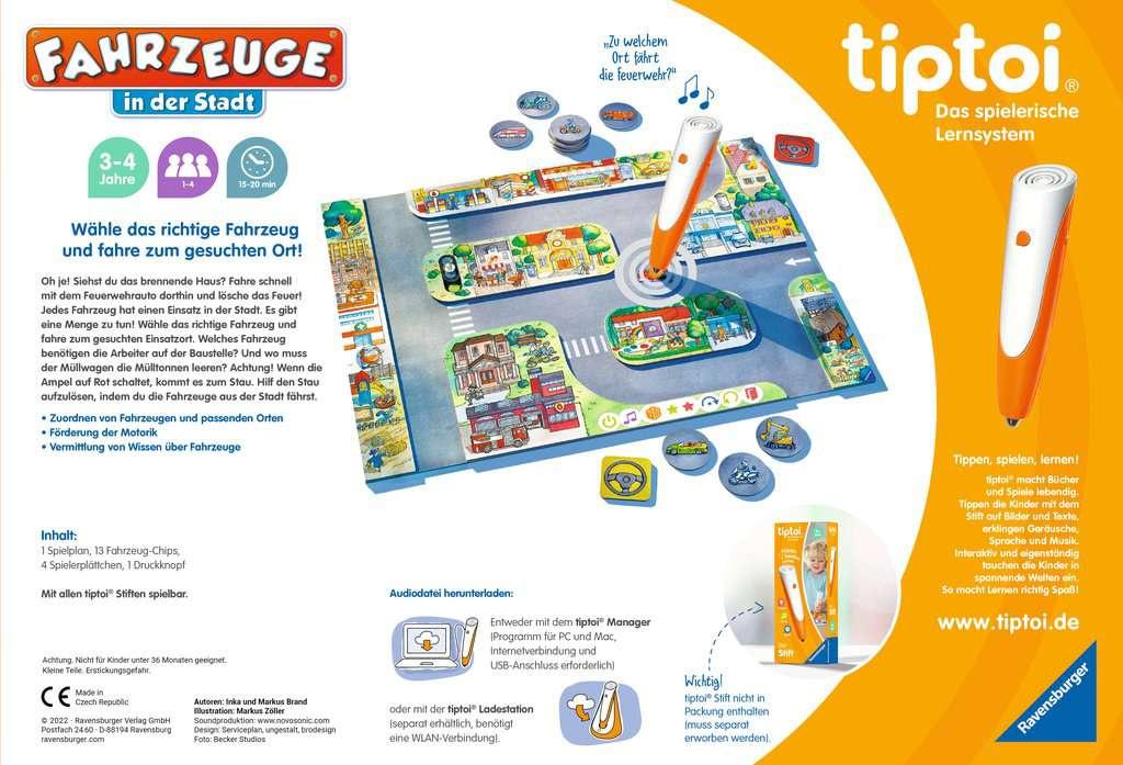 Produktbild Ravensburger tiptoi - Spiel Fahrzeuge in der Stadt - Lernspiel ab 3 Jahren, lehrreiches Zuordnungsspiel 4 von 5