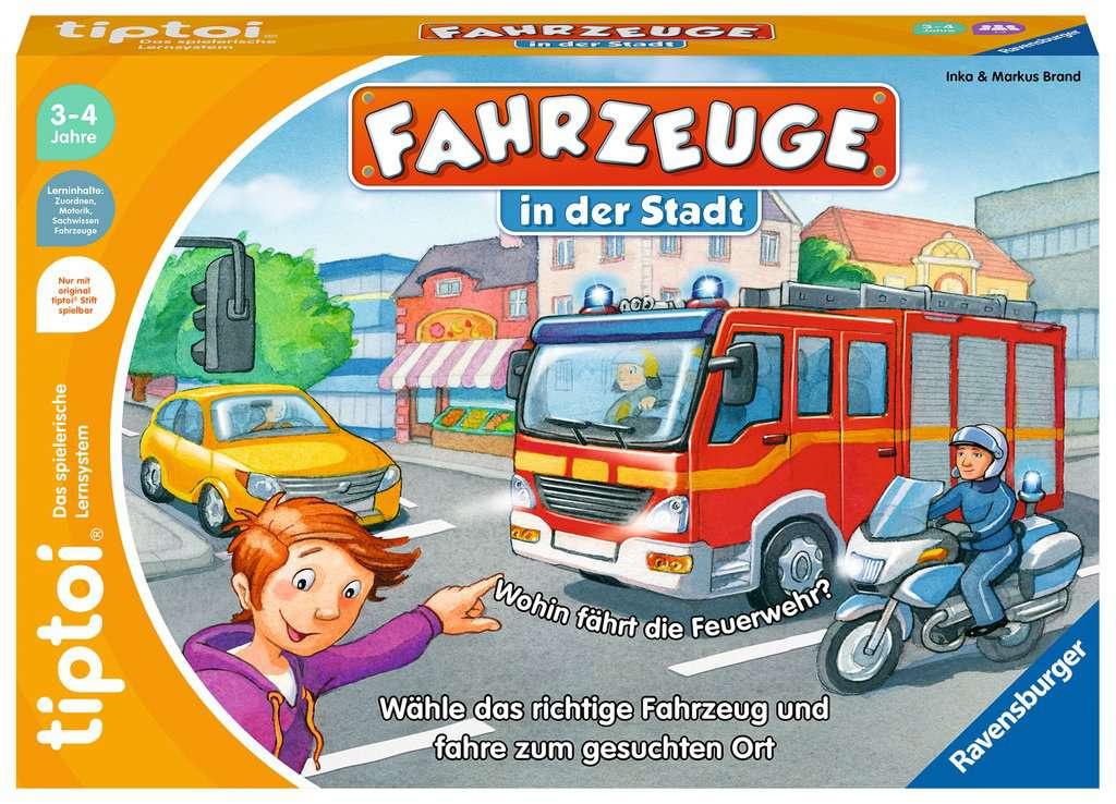 Ravensburger tiptoi - Spiel Fahrzeuge in der Stadt - Lernspiel ab 3 Jahren, lehrreiches Zuordnungsspiel