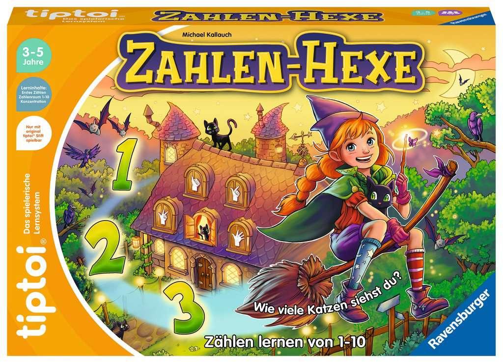 Ravensburger tiptoi - Spiel Zahlen-Hexe, Zählen lernen von 1 - 10 für Kinder ab 3 Jahren