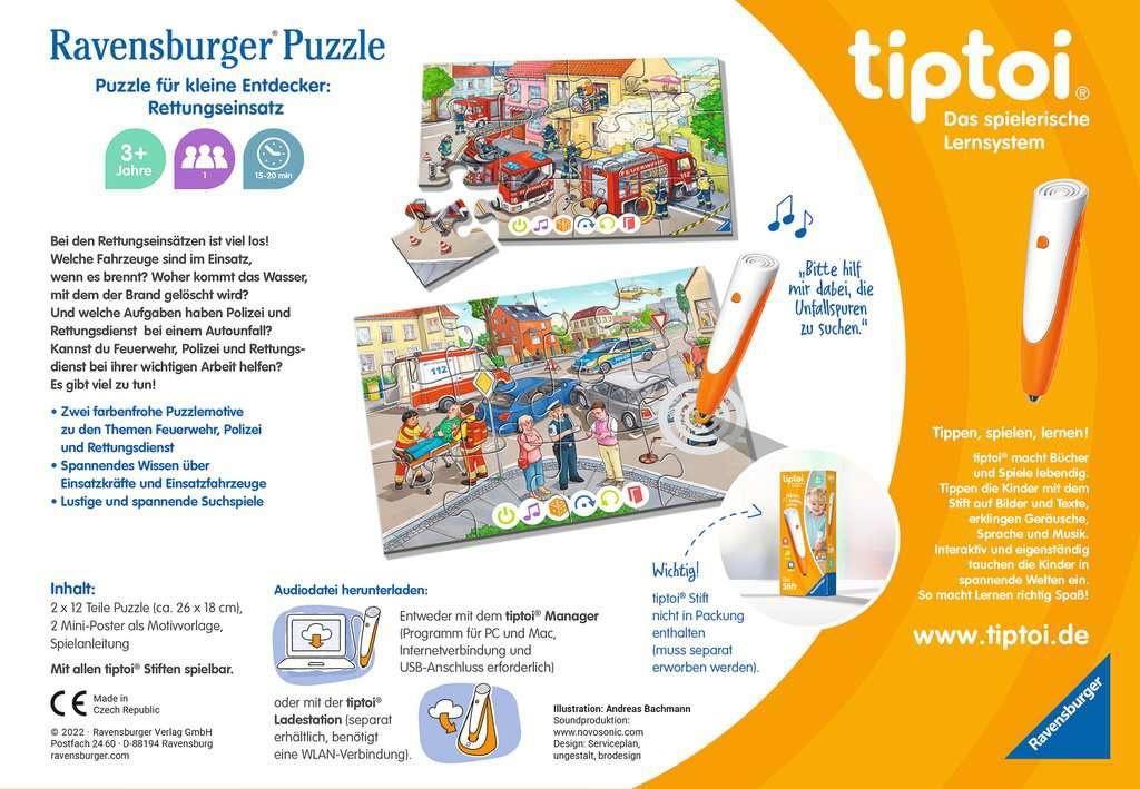 Produktbild Ravensburger tiptoi - Puzzle Puzzle für kleine Entdecker: Rettungseinsatz, Puzzle für Kinder ab 3 Jahren, für 1 Spieler 2 von 5