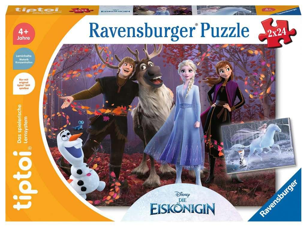 Ravensburger tiptoi - Spiel Puzzle für kleine Entdecker: Disney Die Eiskönigin - 2x24 Teile Kinderpuzzle ab 4 Jahren