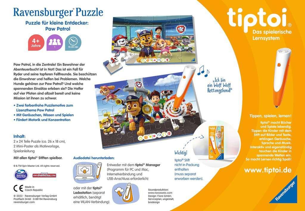 Produktbild Ravensburger tiptoi - Puzzle Puzzle für kleine Entdecker: Paw Patrol, Kinderpuzzle für Kinder ab 4 Jahren, für 1 Spieler 4 von 4