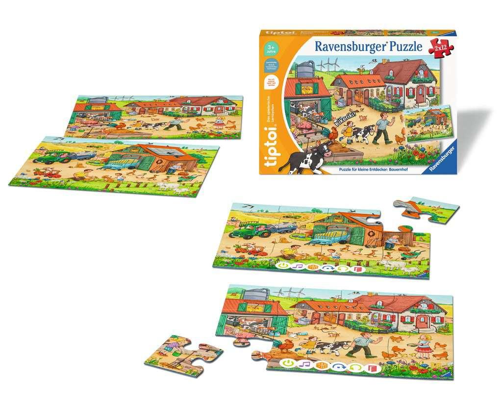 Produktbild Ravensburger tiptoi - Puzzle für kleine Entdecker: Bauernhof, Puzzle für Kinder ab 3 Jahren, für 1 Spieler 5 von 7