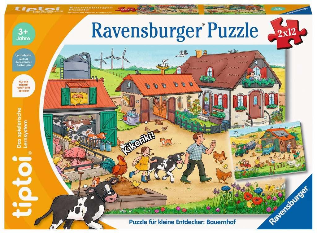 Ravensburger tiptoi - Puzzle für kleine Entdecker: Bauernhof, Puzzle für Kinder ab 3 Jahren, für 1 Spieler