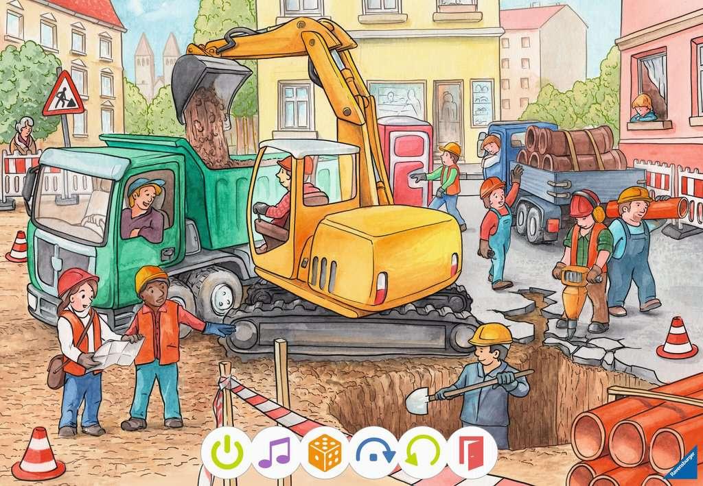 Produktbild Ravensburger tiptoi - Puzzle Puzzle für kleine Entdecker: Baustelle, Puzzle für Kinder ab 3 Jahren, für 1 Spieler 3 von 7