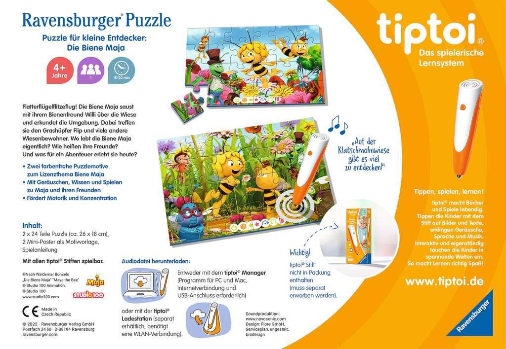 Produktbild Ravensburger tiptoi - Puzzle Puzzle für kleine Entdecker: Die Biene Maja, Kinderpuzzle ab 4 Jahren, für 1 Spieler 2 von 7