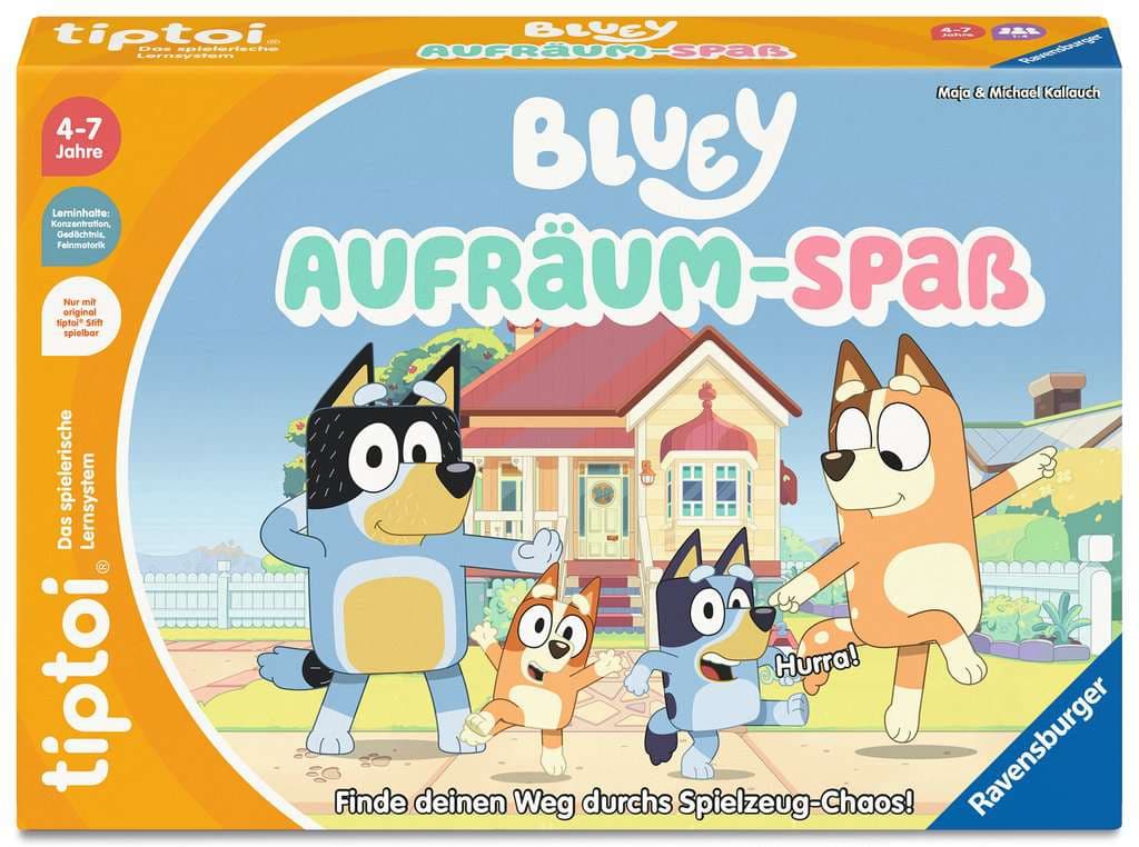Ravensburger tiptoi - Bluey Aufräum-Spaß - ab 4 Jahre