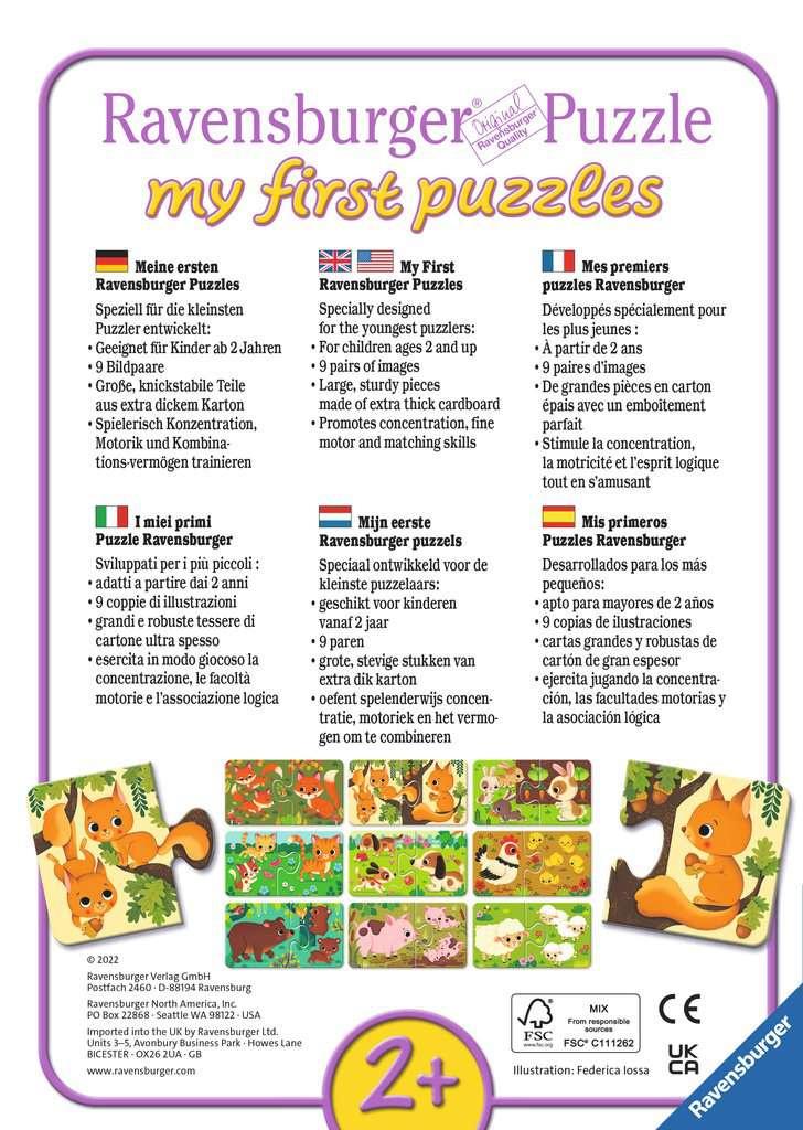 Produktbild Ravensburger Puzzle - Tiere und ihre Kinder - 9x2 Teile my first Puzzle für Kinder ab 2 Jahren 10 von 11