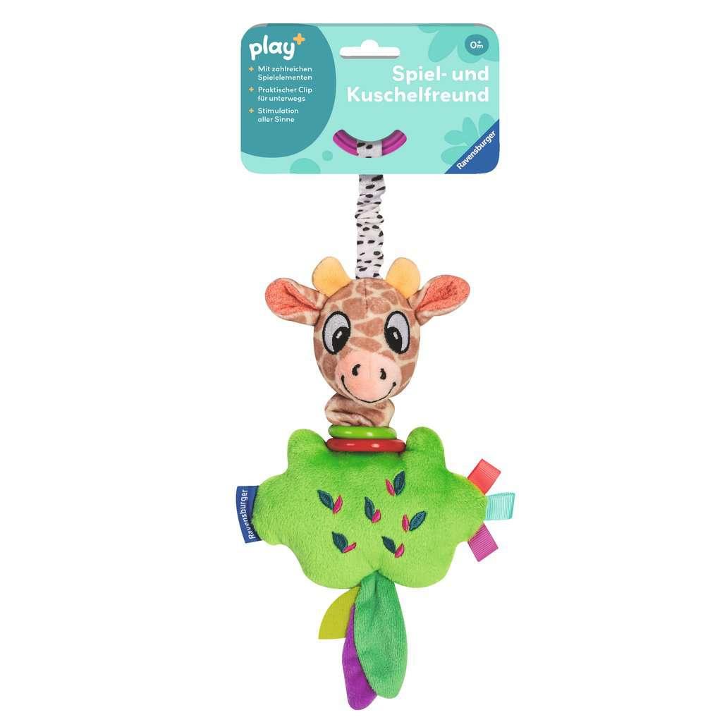 Ravensburger 4851 play+ Zappel-Giraffe, Kuscheltier mit lustigem Spieleffekt, Baby-Spielzeug ab 0 Monate
