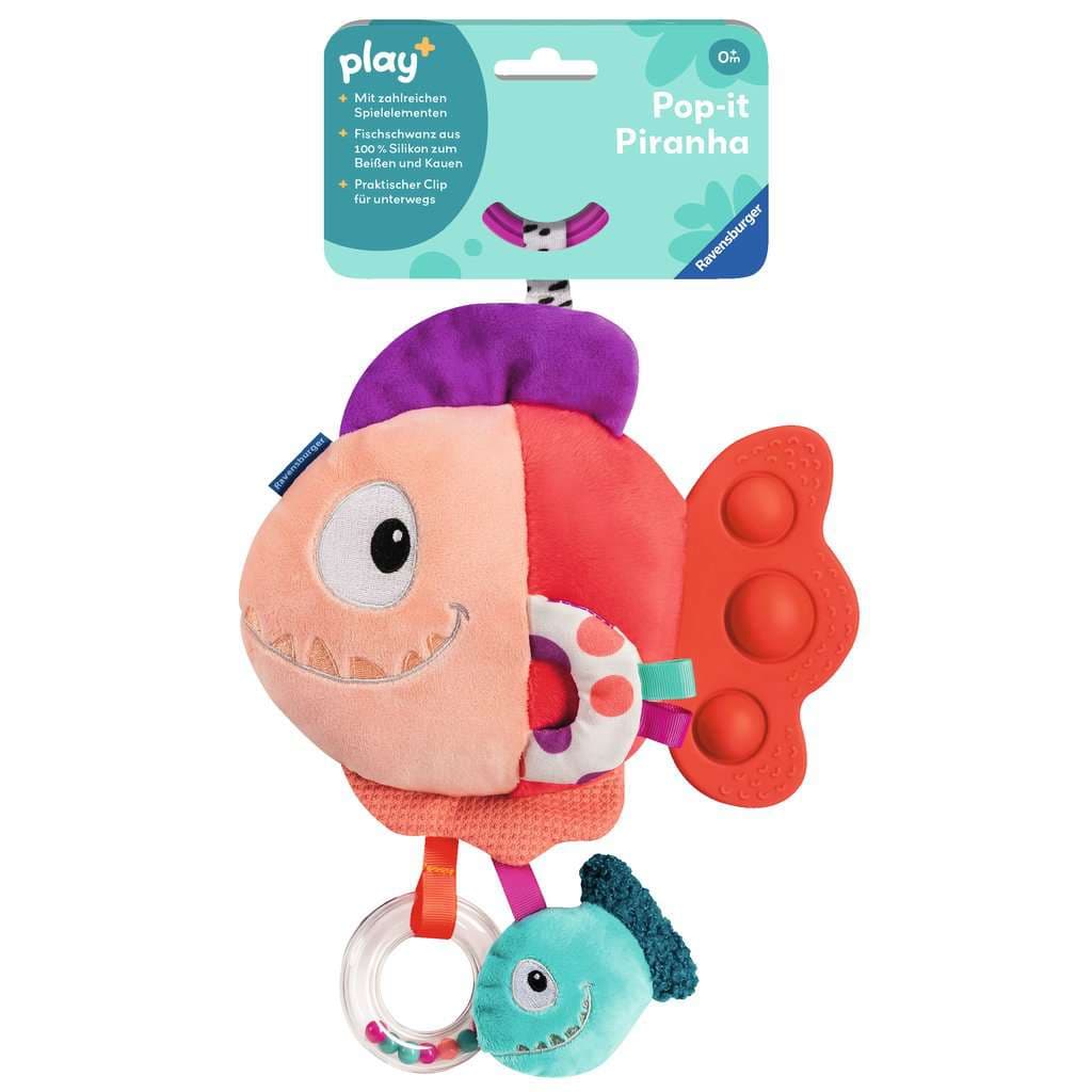 Ravensburger 048717 Play+ Pop-it Piranha (rot)