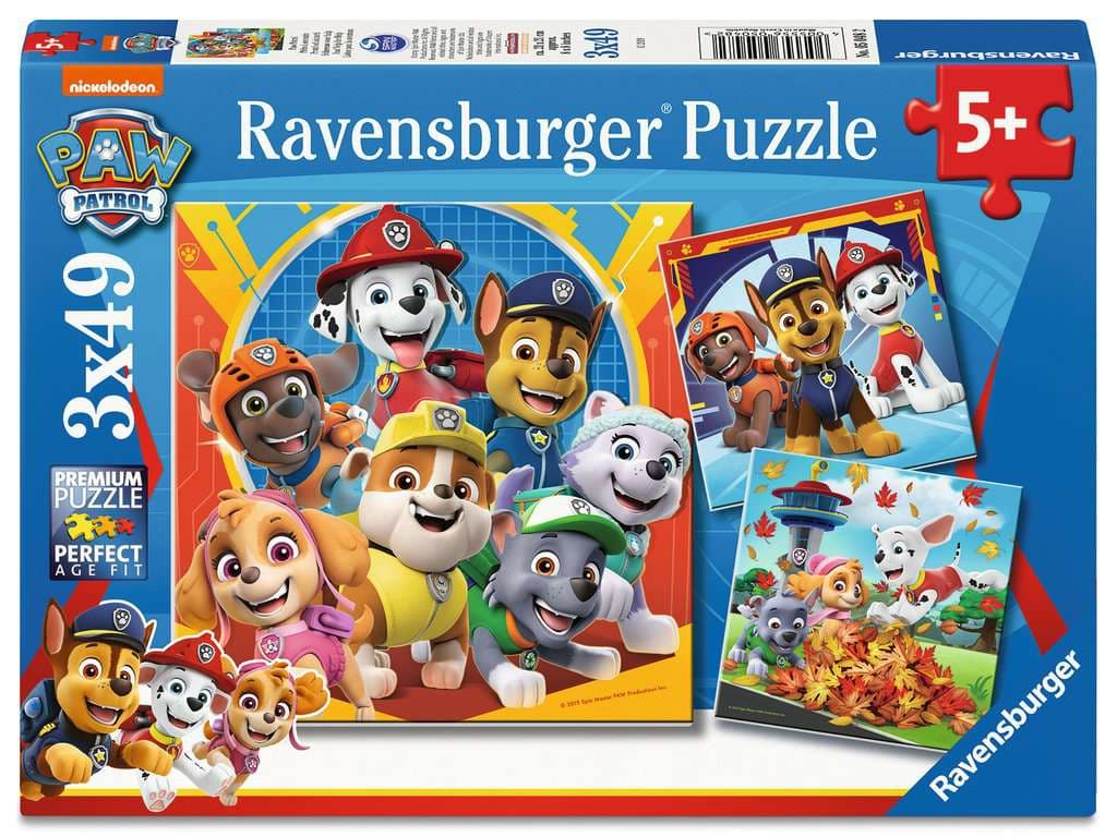 Ravensburger Kinderpuzzle 3x49 Teile - Paw Patrol