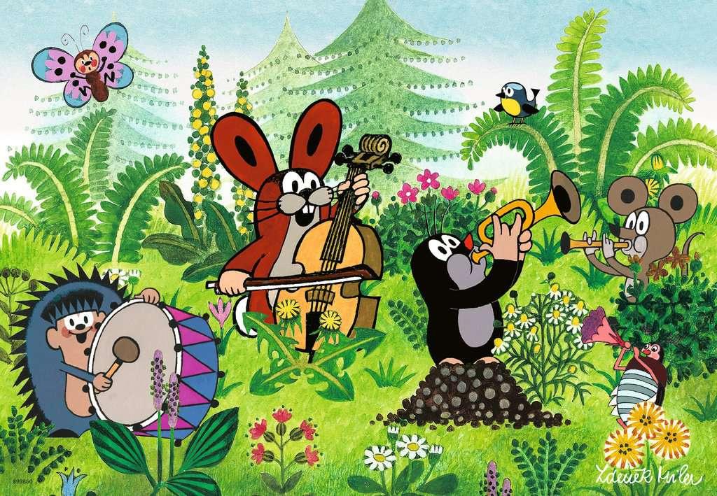 Produktbild Ravensburger Puzzle - Der Maulwurf, Gartenparty mit Freunden, 2 x 12 Teile 2 von 3