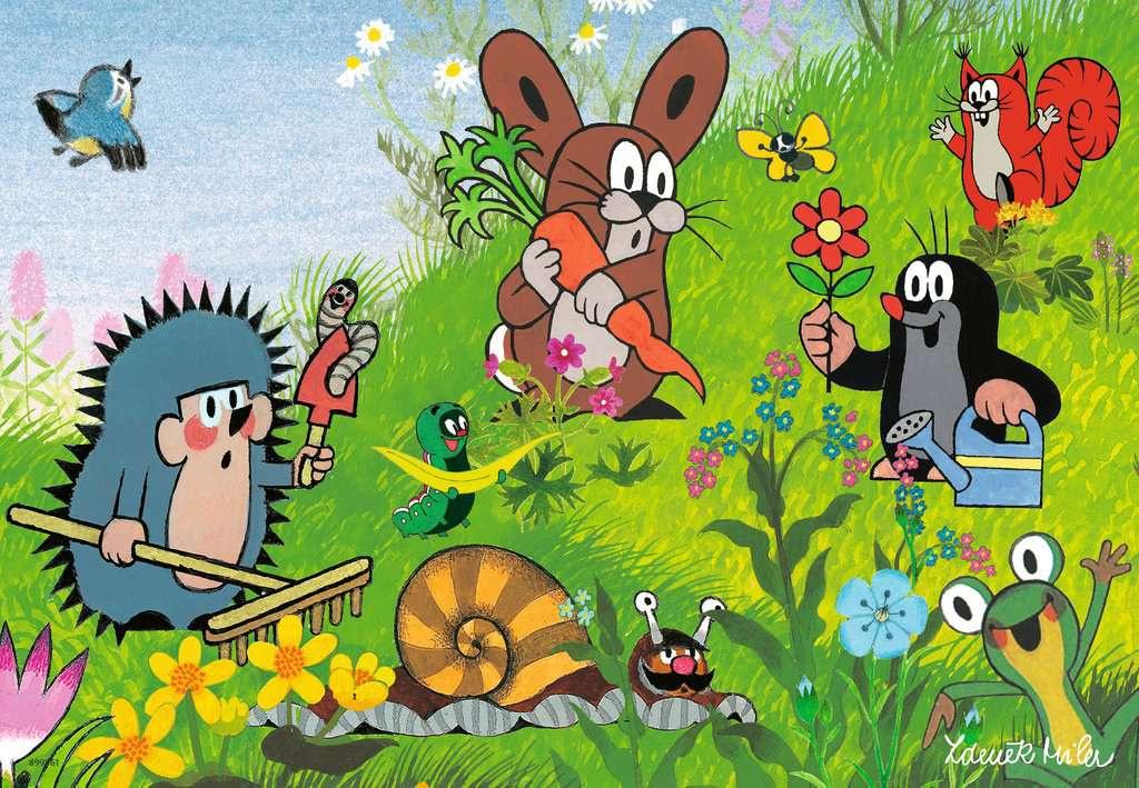 Produktbild Ravensburger Puzzle - Der Maulwurf, Gartenparty mit Freunden, 2 x 12 Teile 3 von 3