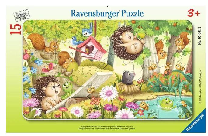 Ravensburger Puzzle - Lustige Gartentiere - 15 Teile