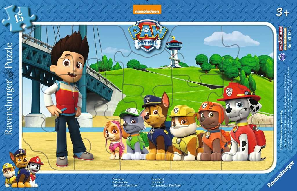 Ravensburger Puzzle - Paw Patrol - Rahmenpuzzle für Kinder ab 3 Jahren, mit 15 Teilen