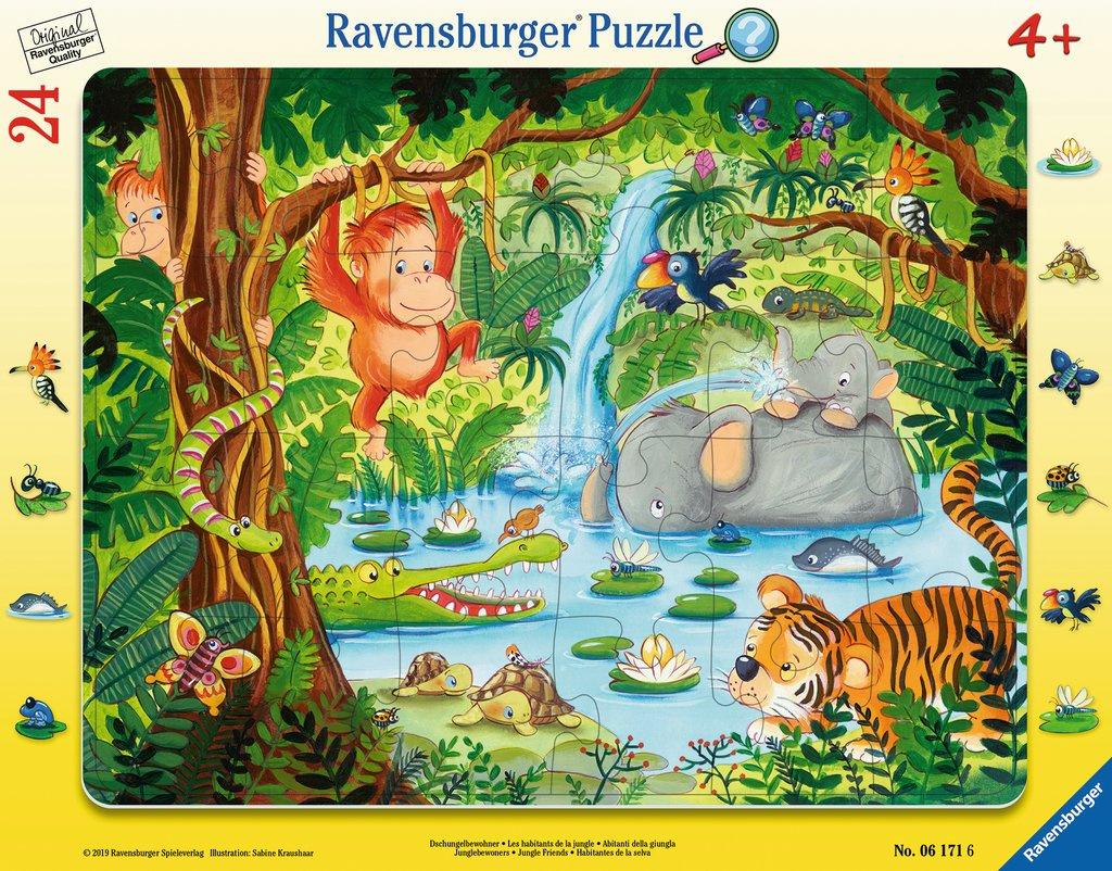 Ravensburger Puzzle - Dschungelbewohner, 24 Teile