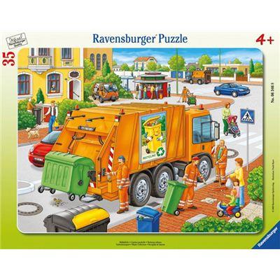 Produktbild Ravensburger Puzzle - Rahmenpuzzle - Müllabfuhr, 35 Teile 2 von 3