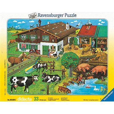 Produktbild Ravensburger Puzzle - Rahmenpuzzle - Tierfamilien, 33 Teile 2 von 2
