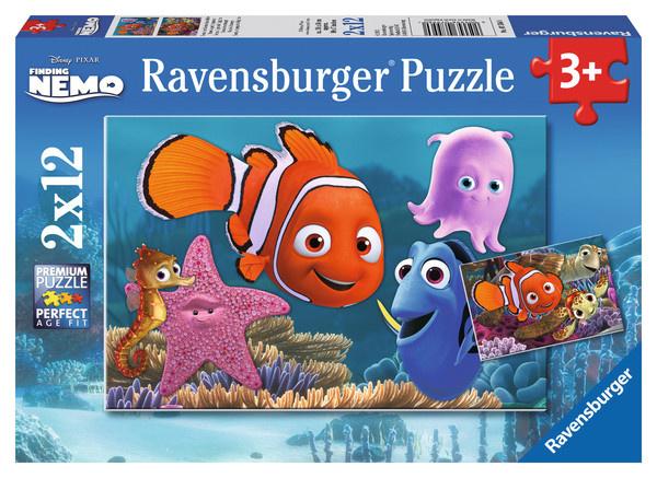 Ravensburger Puzzle - Nemo kleine Ausreisser, 2x12 Teile