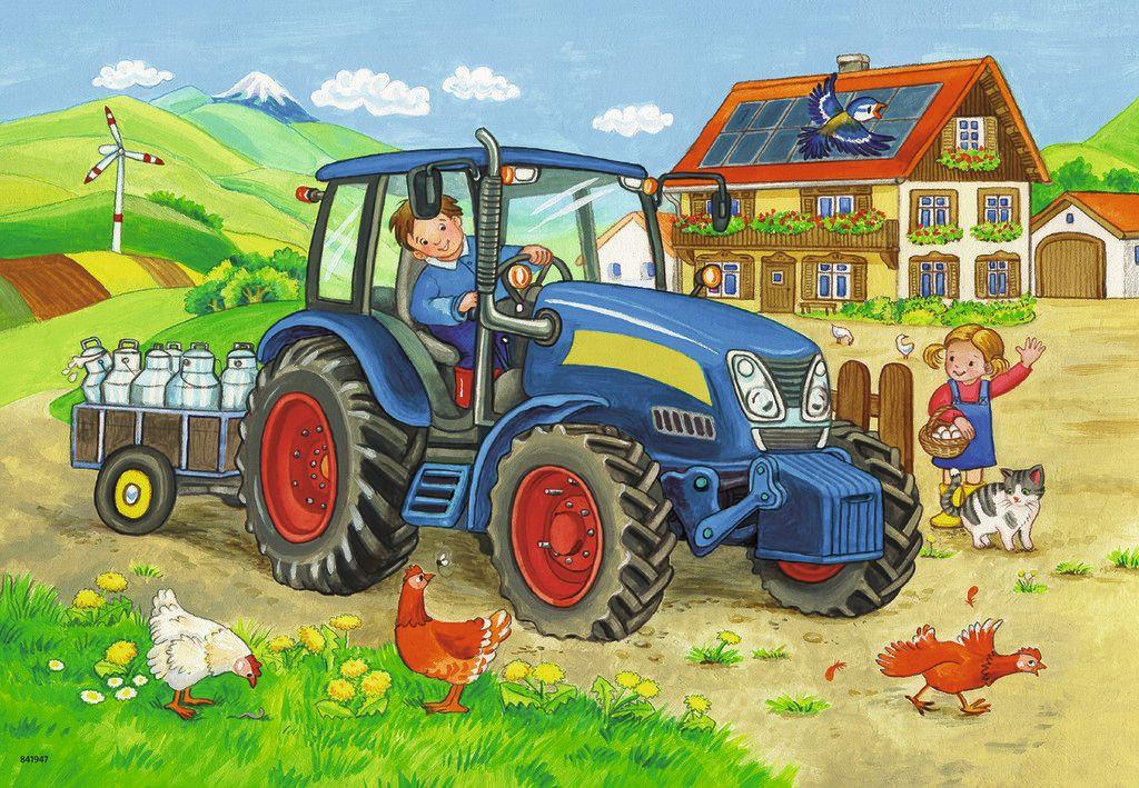Produktbild Ravensburger Puzzle - Baustelle und Bauernhof, 2 x 12 Teile 2 von 3