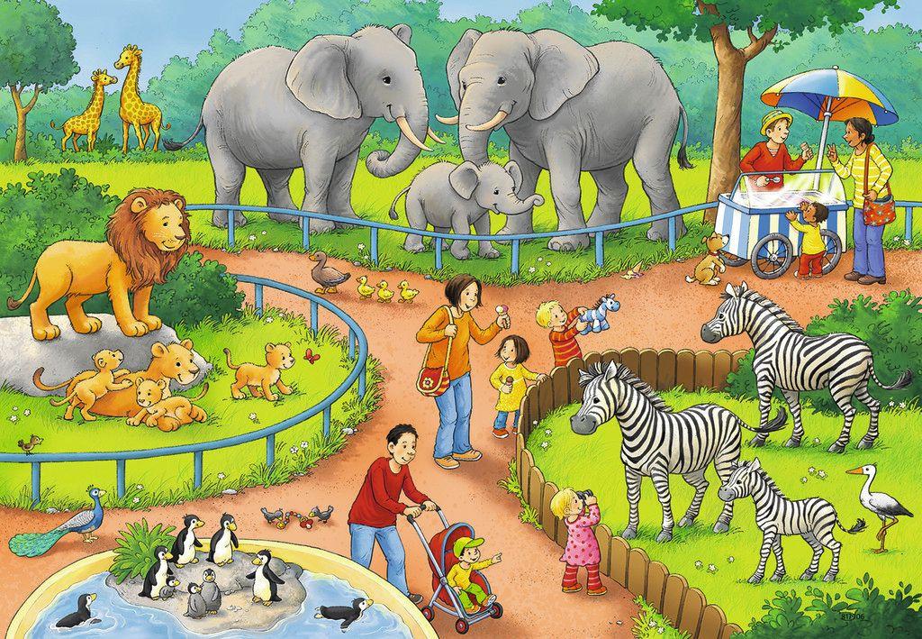 Produktbild Ravensburger Puzzle - Ein Tag im Zoo, 2x24 Teile 3 von 3