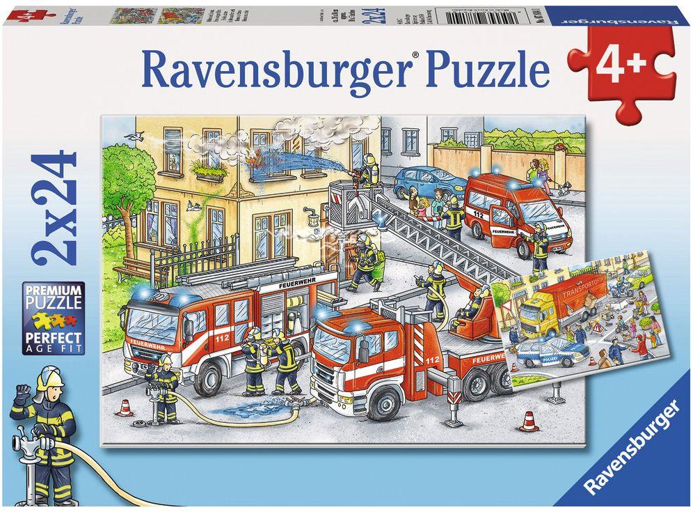 Ravensburger Puzzle - Helden im Einsatz, 2x24 Teile
