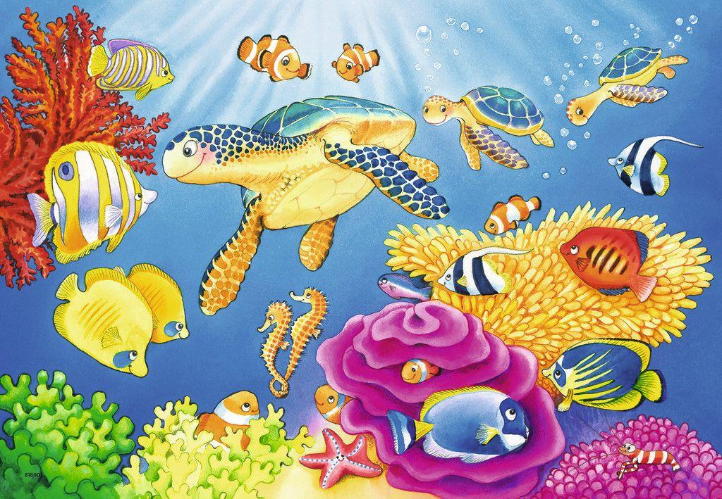 Produktbild Ravensburger Puzzle - Kunterbunte Unterwasserwelt, 2x24 Teile 2 von 3