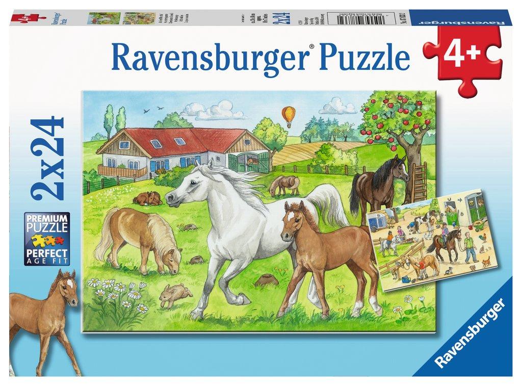 Ravensburger Puzzle - Auf dem Pferdehof, 24 Teile