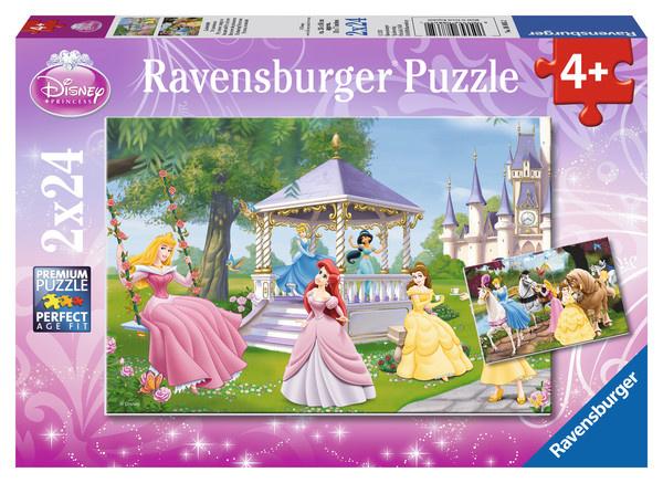 Ravensburger Puzzle - Disney Princess - Zauberhafte Prinzessinnen, 2x24 Teile