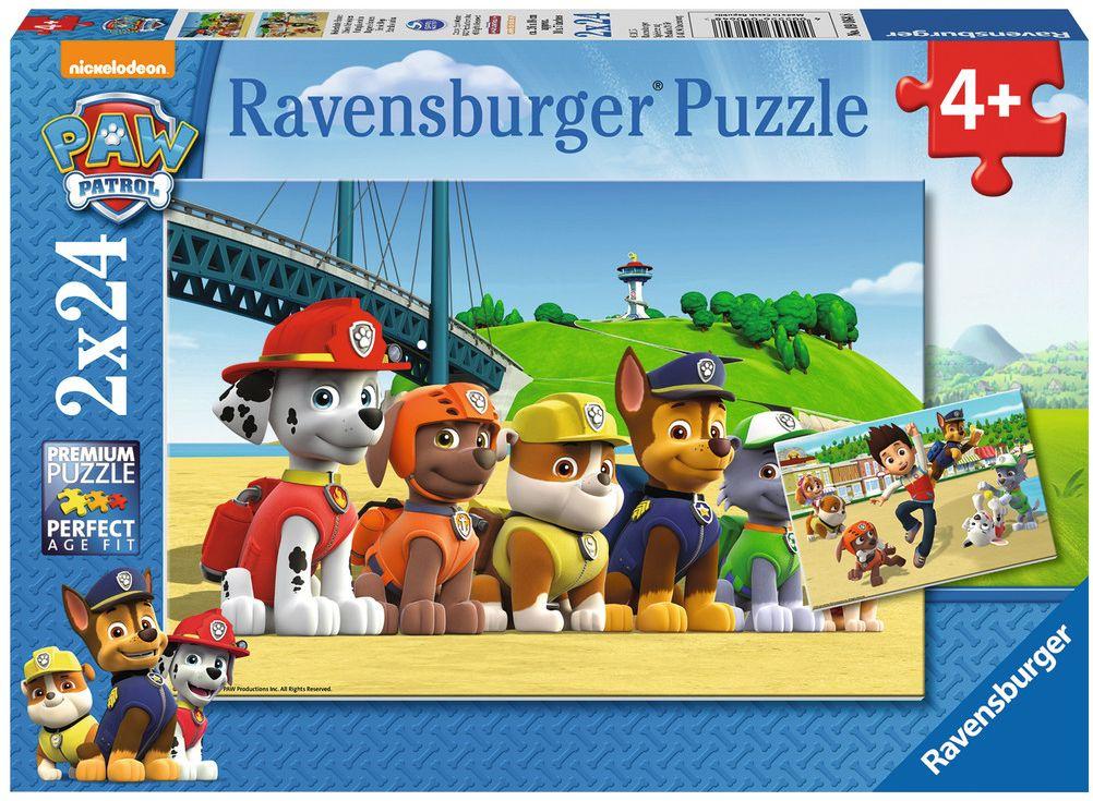 Ravensburger Puzzle - Heldenhafte Hunde, 2x24 Teile