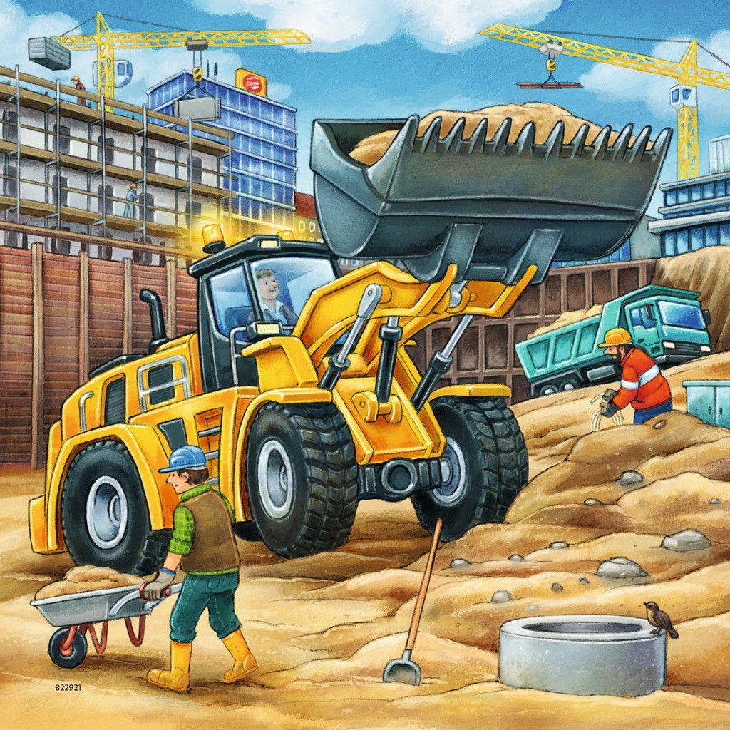 Produktbild Ravensburger Puzzle - Große Baufahrzeuge, 3 x 49 Teile 3 von 4